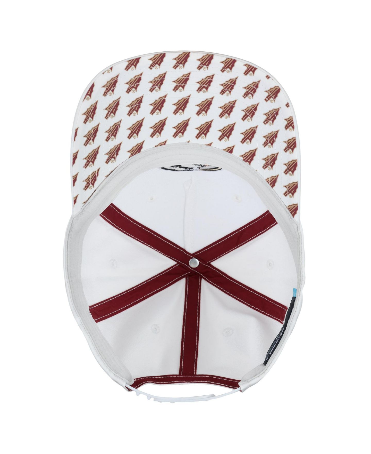 Кепка Ahead White Florida State Seminoles The Sideline Adjustable Hat — фото 2