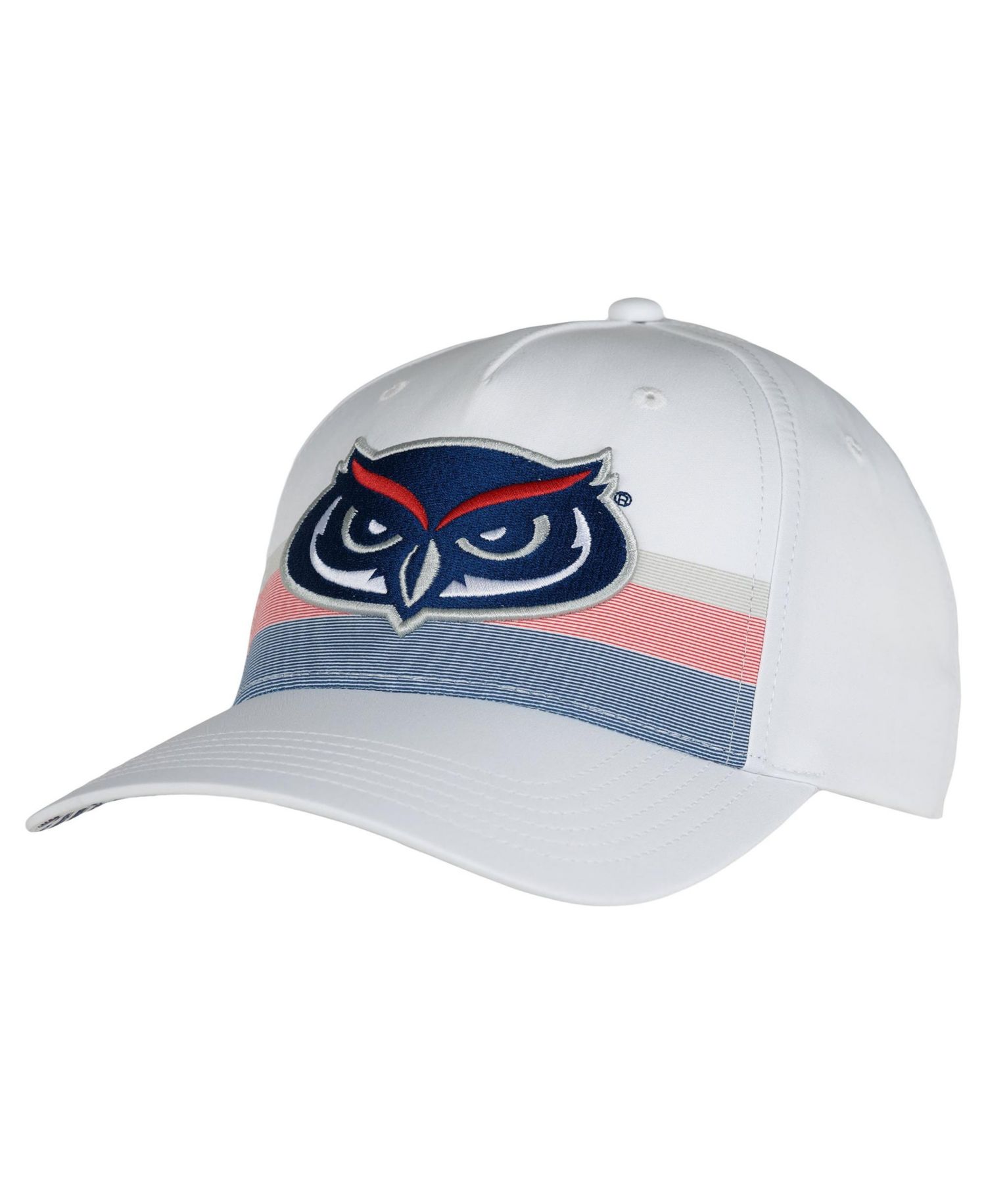 Men's and Women's White Florida Atlantic Owls The Sideline Adjustable Hat