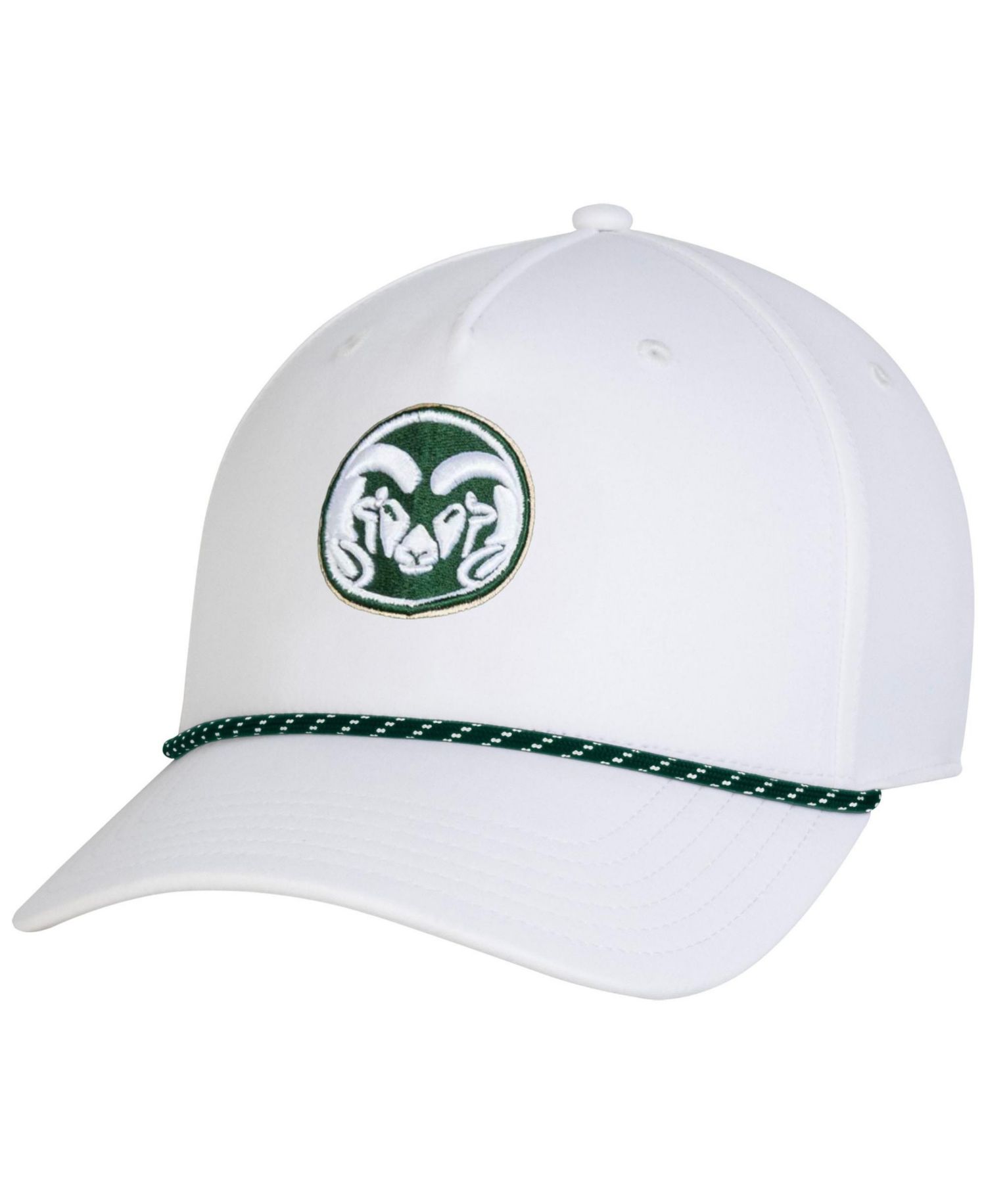 Men's White Colorado State Rams Sideline Drive Rope Adjustable Hat