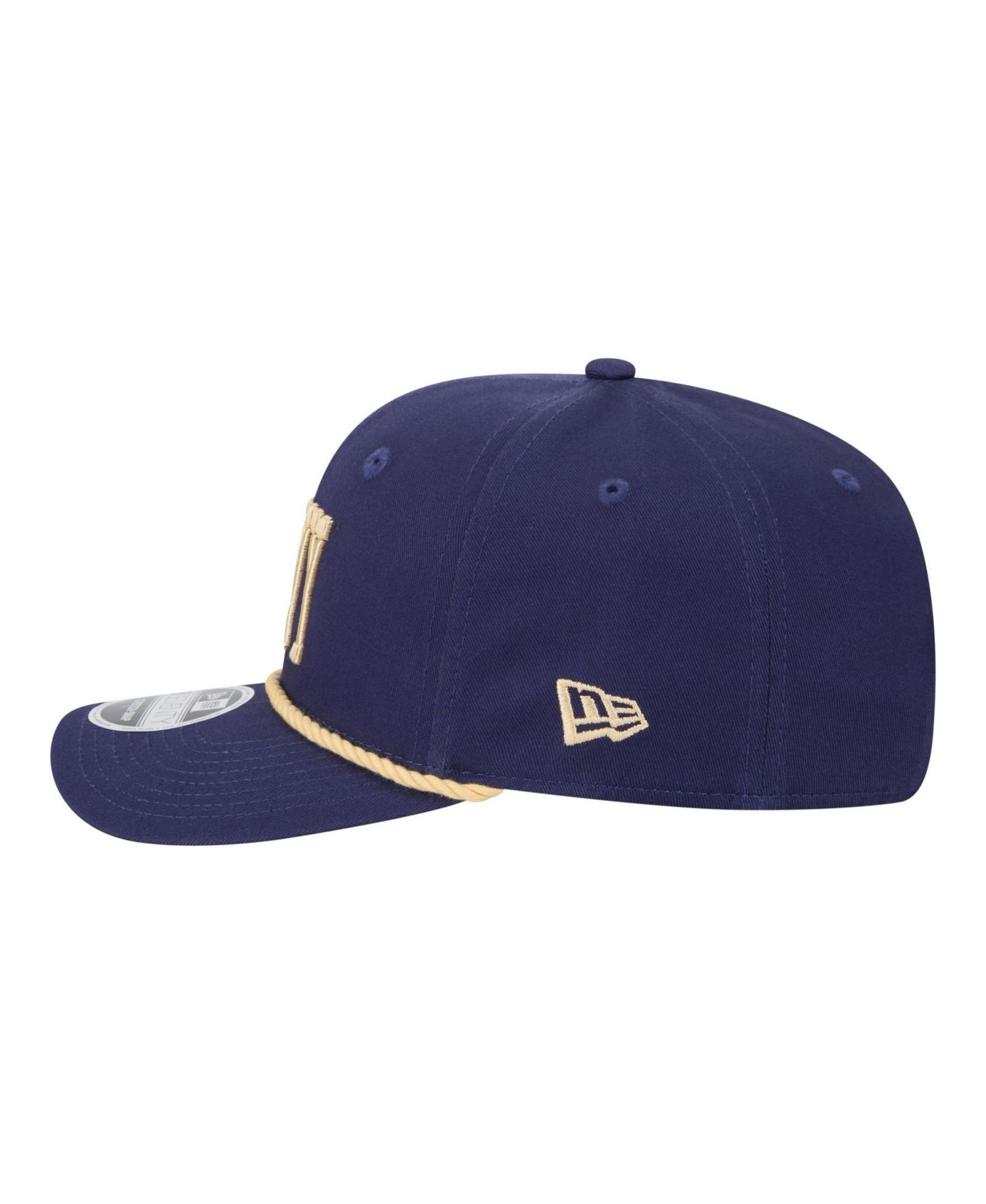 Men's Navy Navy Midshipmen Wordmark Rope 9SEVENTY Stretch-Snap Hat