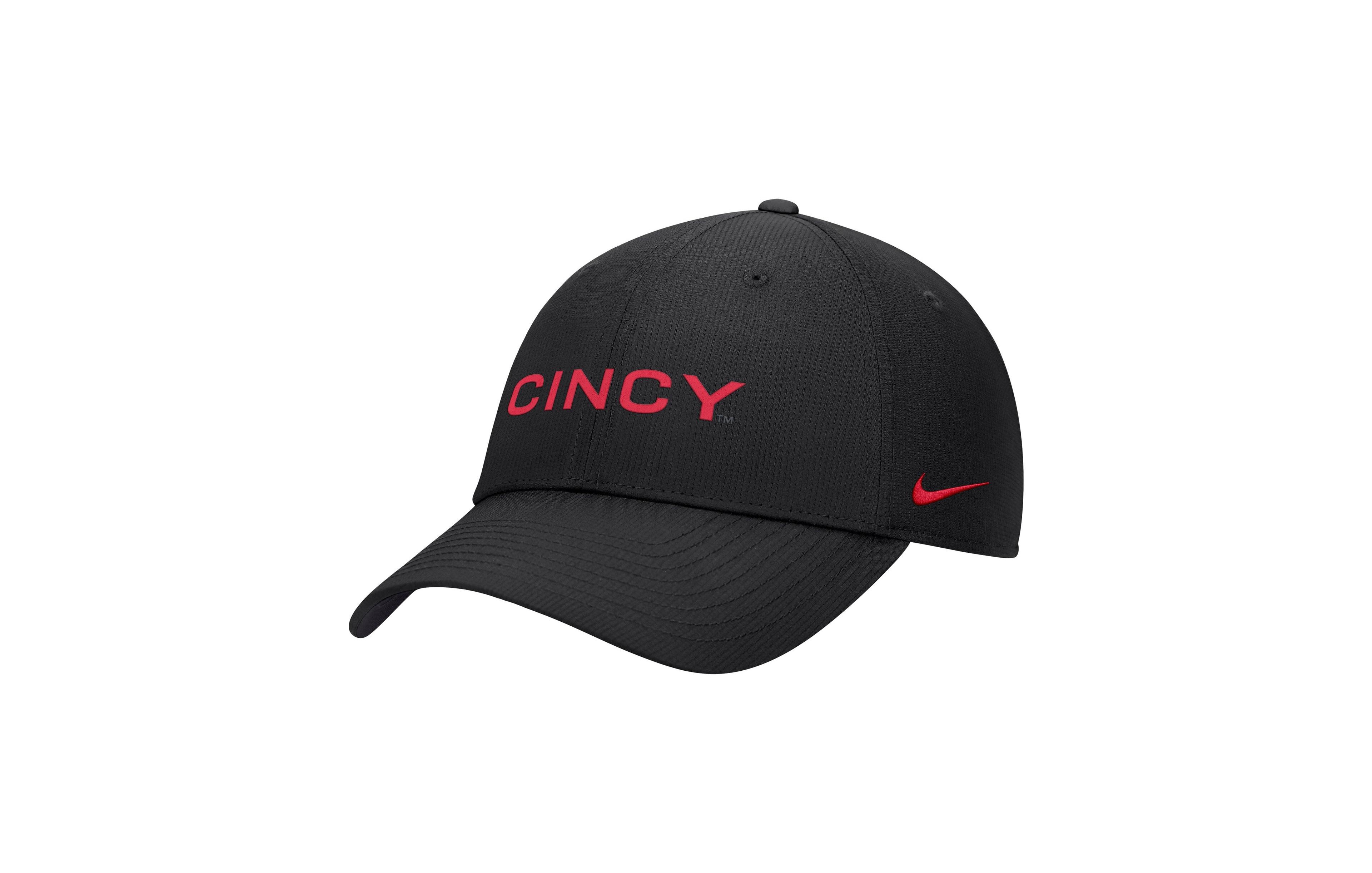 Nike Men's Black Cincinnati Bearcats 2026 Sideline Ripstop Dri-fit Adjustable Hat