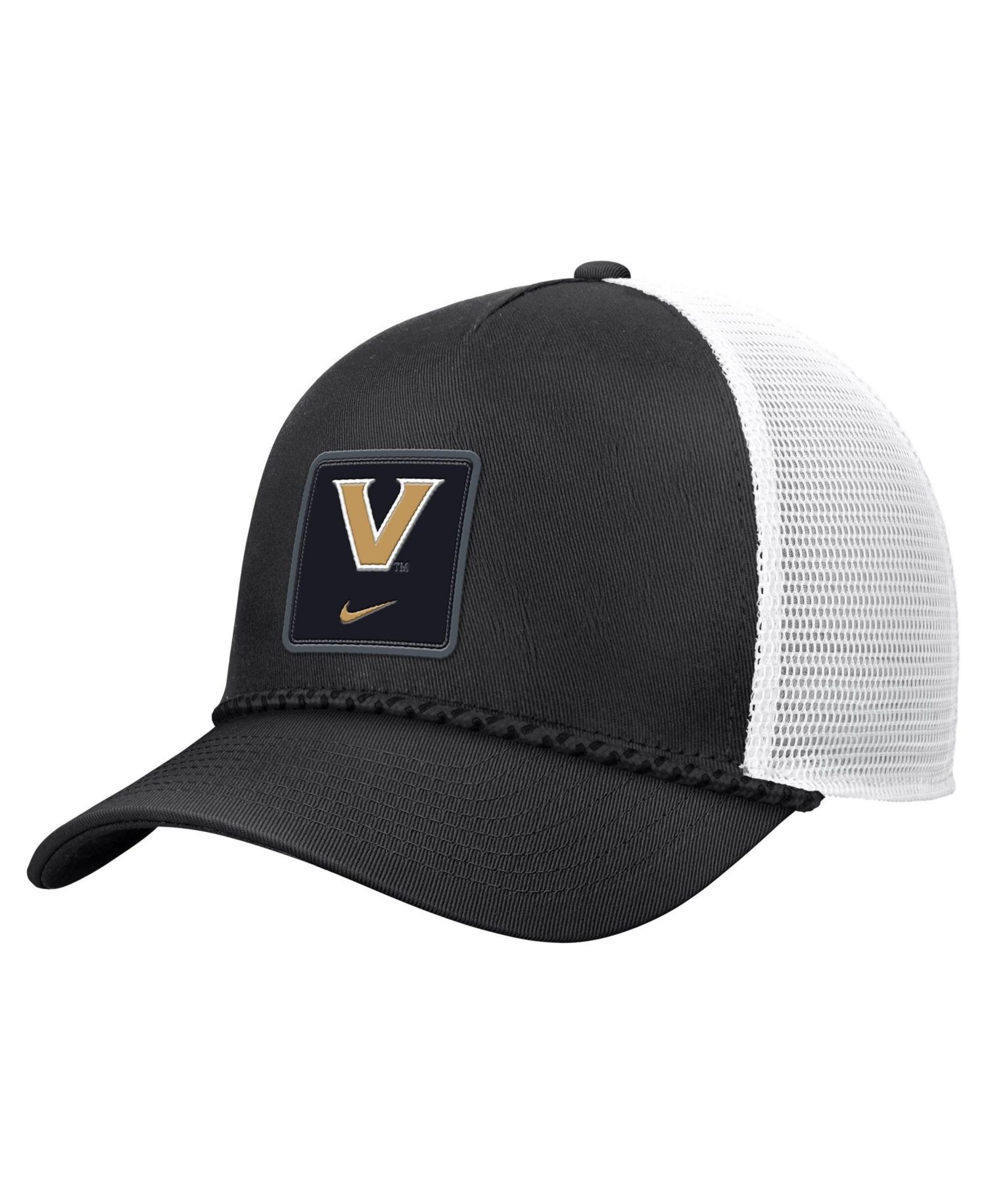 Men's Black Vanderbilt Commodores 2026 On-Field Rope Adjustable Trucker Hat