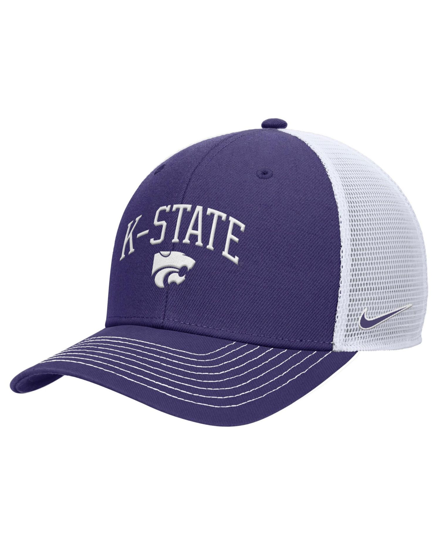 Men's Purple Kansas State Wildcats Rise Adjustable Trucker Hat