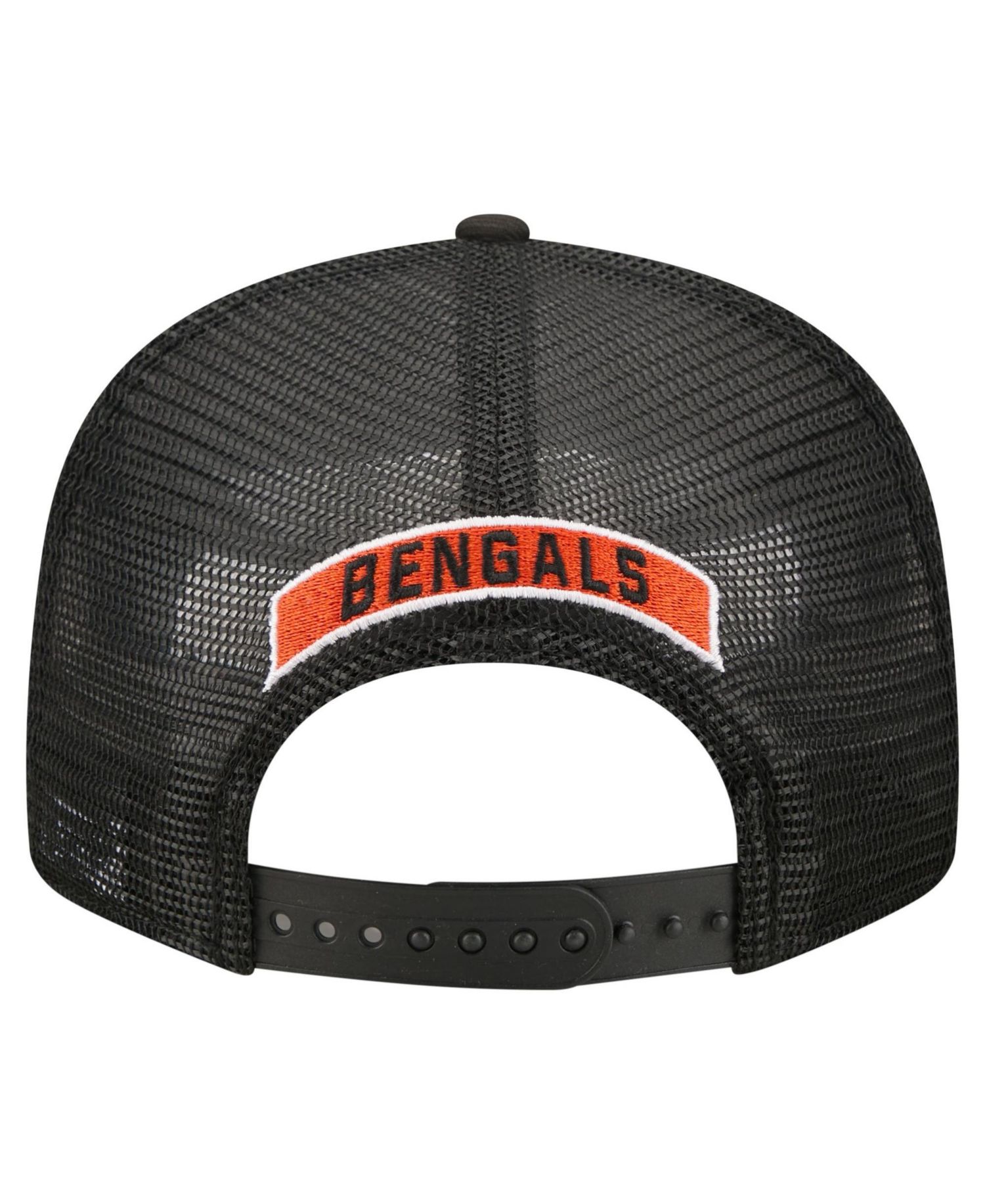 Men's Black Cincinnati Bengals Core Team 9FIFTY Trucker Snapback Hat