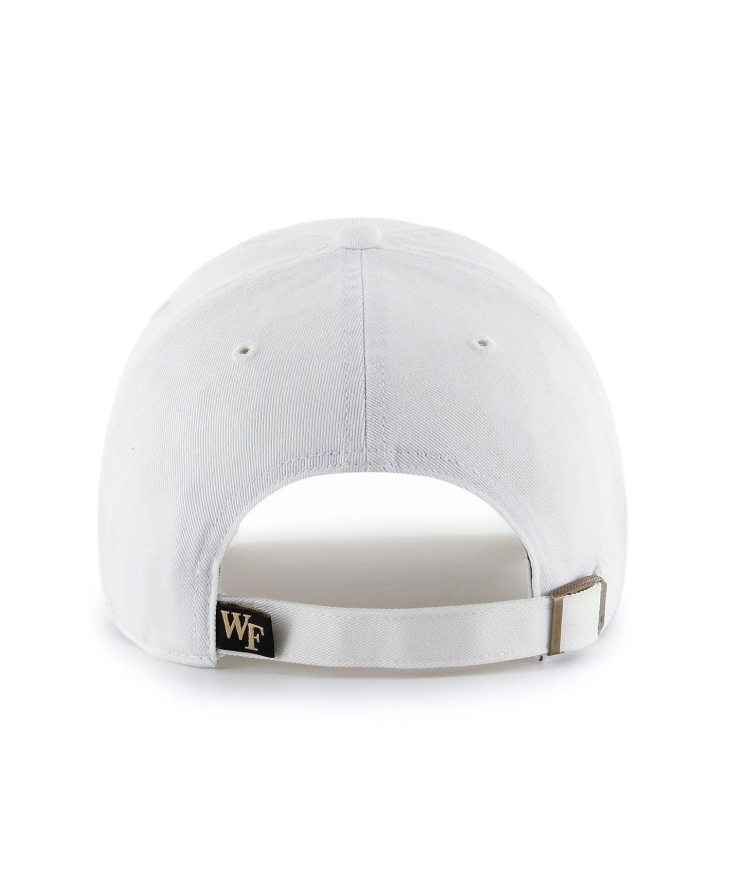 Men's and Women's '47 Wake Forest Demon Deacons White Clean Up Adjustable Hat