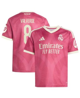 Big Boys and Girls Federico Valverde Pink Real Madrid 2026/27 Third Replica Jersey
