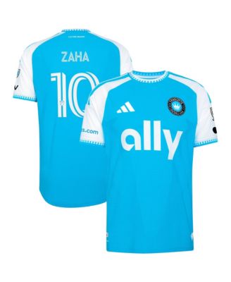 Men's Wilfried Zaha Blue Charlotte FC 2026 Carolina Kit: Crowns Up On-Field Authentic Patch Jersey