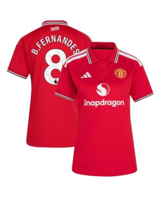 Women's Bruno Fernandes Red Manchester United 2026/27 Home Replica Jersey