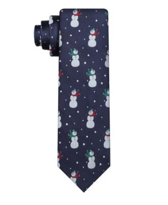 Men's Snowman Print 3" Tie