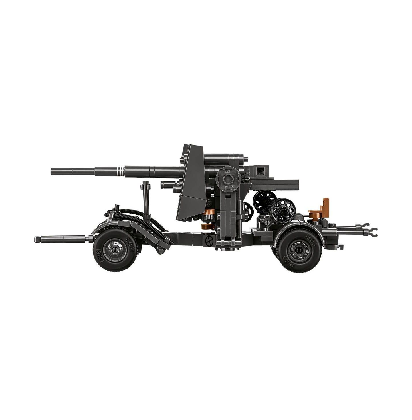 Детский конструктор COBI Historical Collection Wwii 8.8 cm Flak 18 with Carriage 360-Piece Building Set, Ages 9+ — фото 7