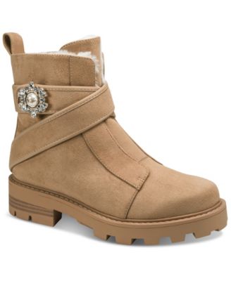 Women's Mireille Embellished Lug Sole Combat Booties