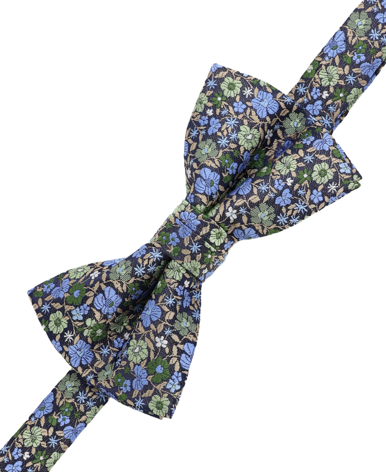 Men's 2-Piece Floral Pre-Tied Bow Tie and Lapel Pin Box Set