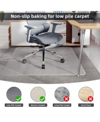 Heavy Duty Office Chair Mat For Carpeted Floors Anti Slip Protector