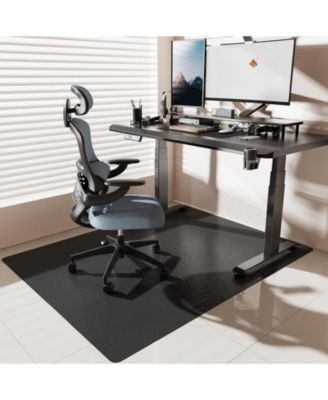 Heavy Duty Office Chair Mat For Hardwood Floors Smooth Rolling Floor Protector
