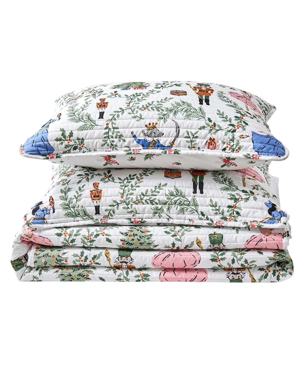 Linery & Co Nutcracker Christmas Quilt Set