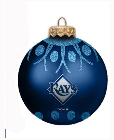 Memory Company Tampa Bay Rays Glitter Ball Ornament