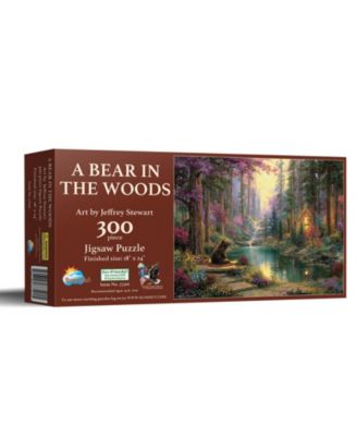 A Bear in the Woods 300-Piece Interlocking Specialty Die-Cut Jigsaw Puzzle, Ages 15+