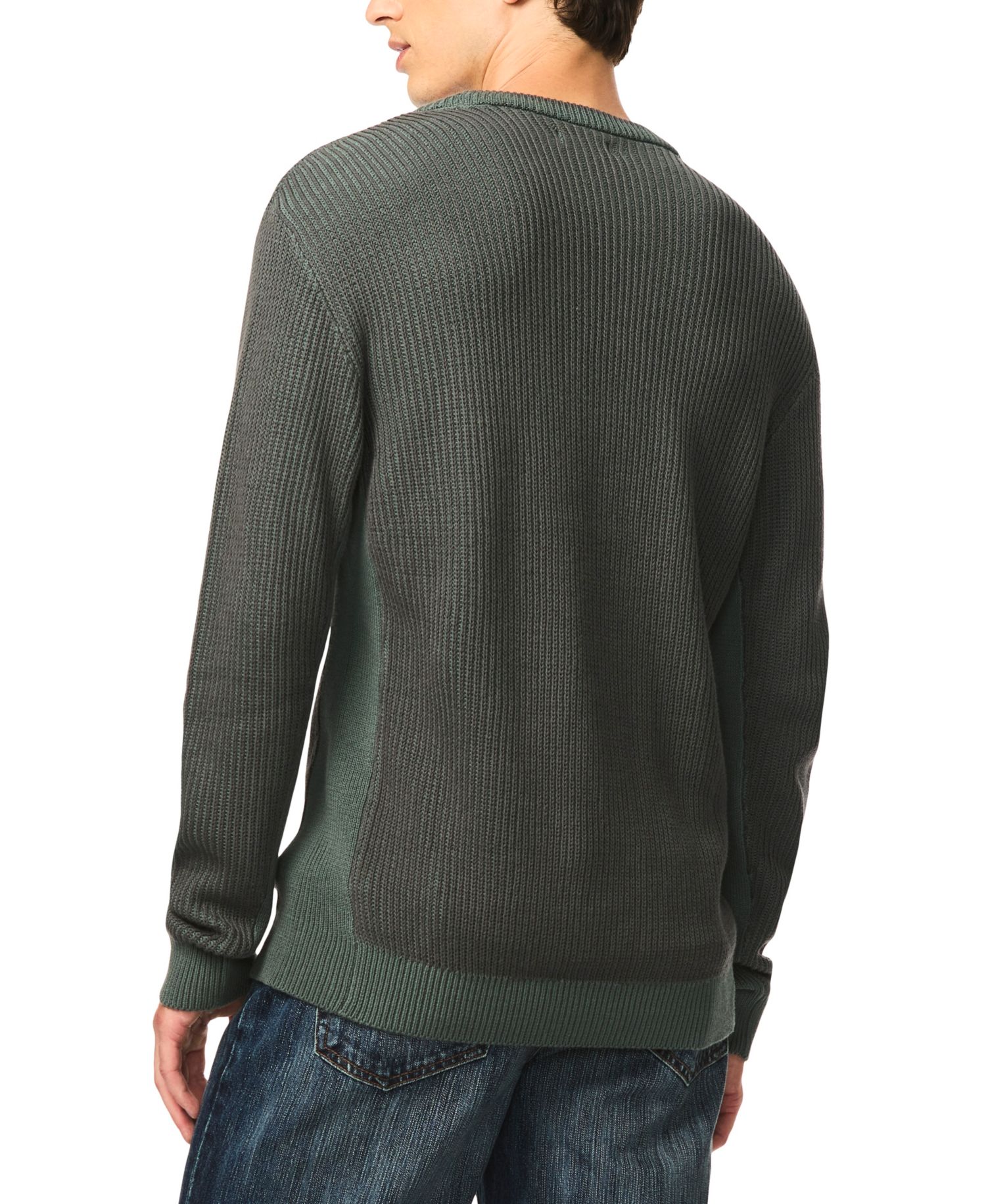 Men's Wiles Crewneck Waffle-Knit Sweater