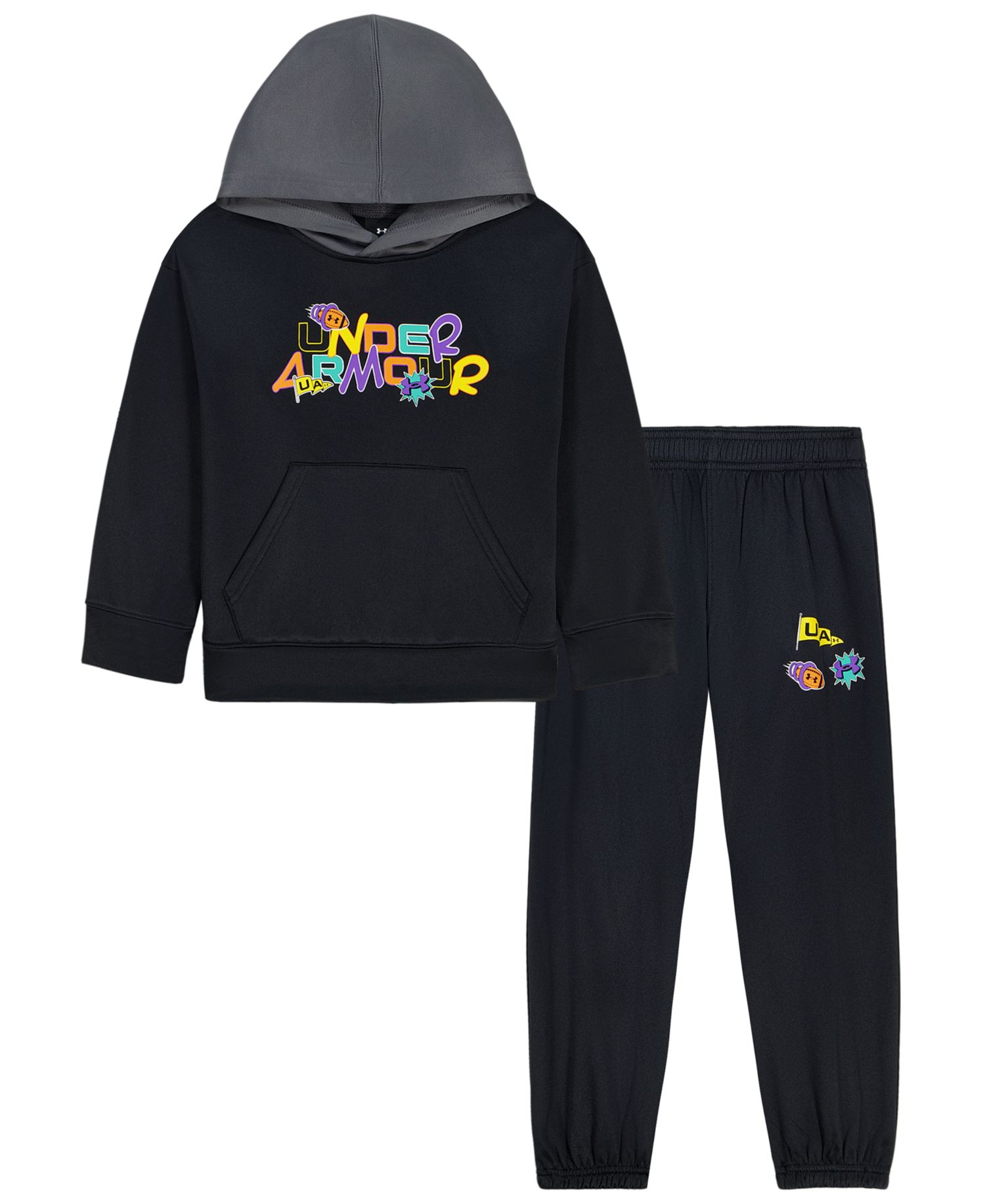 Boys' 4-7 Retro Hooded Hoodie and Joggers, 2-Piece Set