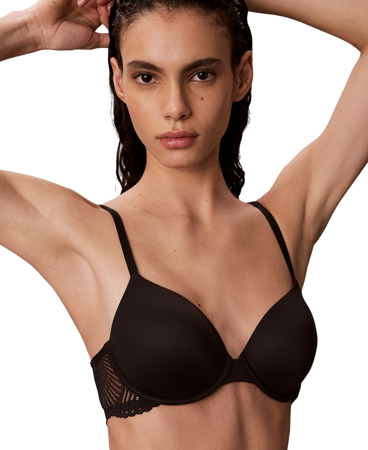Calvin Klein Perfectly Fit Lace Full-Coverage Underwire T-Shirt Bra, QF8966