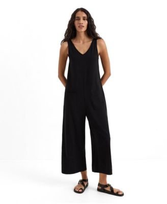 Women's Luxe Essential Cropped Jumpsuit Made with Organic Cotton