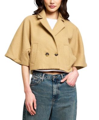 Women's Lyla Cropped Double-Breasted Short-Sleeve Jacket