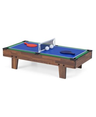 4-in-1 Combo Game Table Set with Billiards Foosball Table Tennis and Hockey