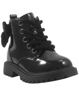 Toddler Girls' Bella Milani Lace-Up Bow Detail Boots