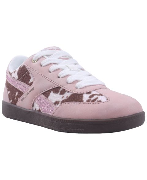 Детские кроссовки Sam Edelman Tenny Val Cow-Print Low-Top, цвет: Розовый