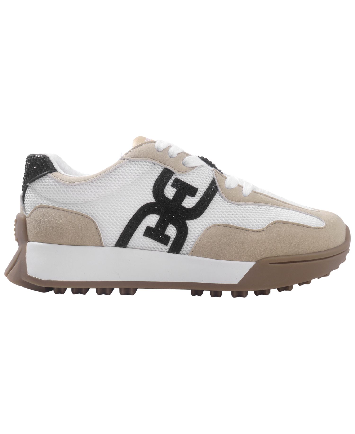 Boys' and Girls' Lenny Stones Rhinestone-Embellished Mesh Low-Top Sneakers