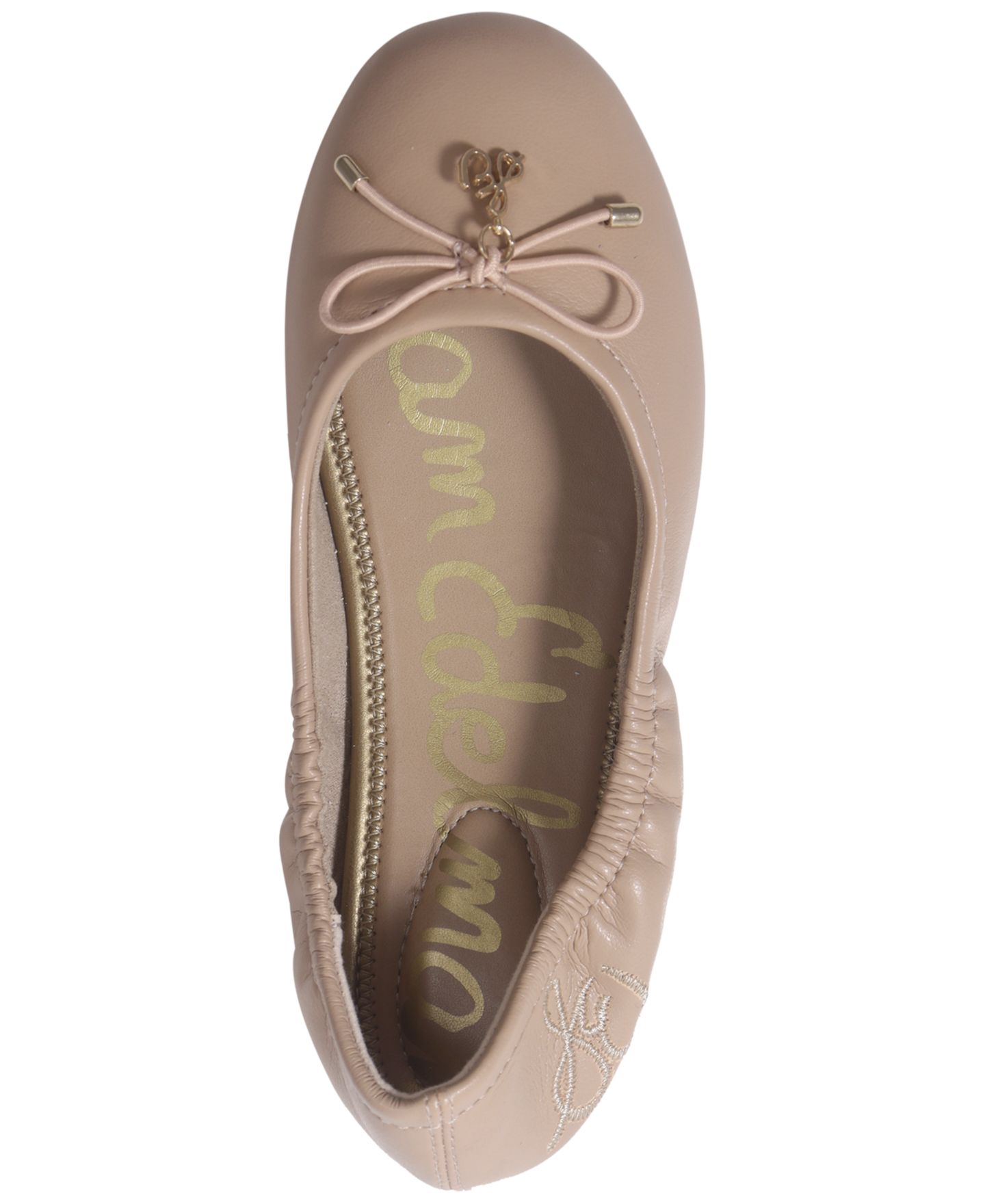 Балетки Sam Edelman Felicia Easy-On Bow Ballet Flats для девочек, цвет: Бежевый — фото 4