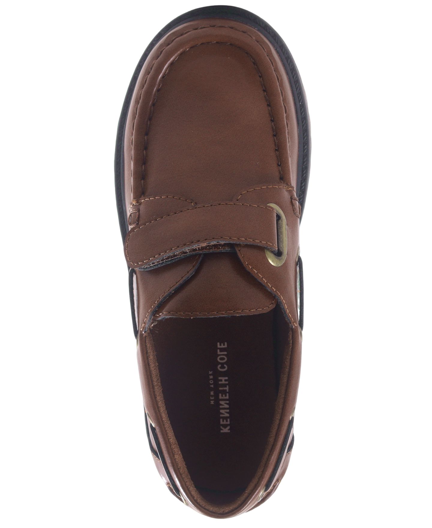 Детские лоферы Kenneth Cole Reaction Boatstrap на рифлёной подошве для мальчиков, цвет: Коричневый — фото 4