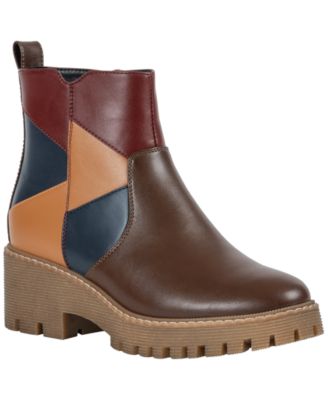 Women's Vaila Lug Sole Patchwork Booties