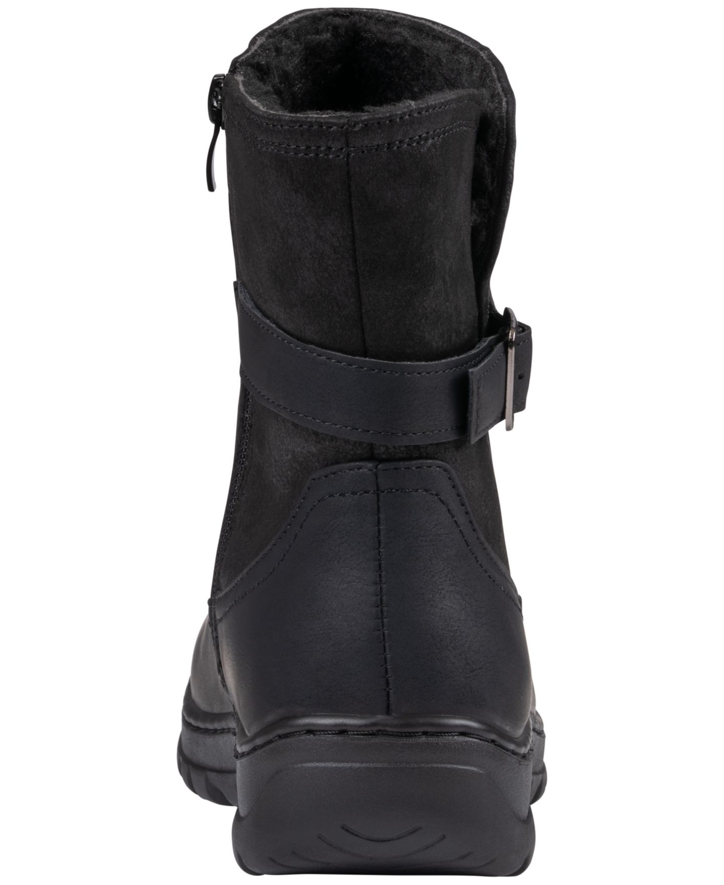 Женские ботинки GC Shoes Blake Lug Sole Round Toe Booties, цвет: Чёрный — фото 3