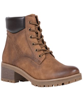 Women's Mara Lug Sole Lace Up Booties
