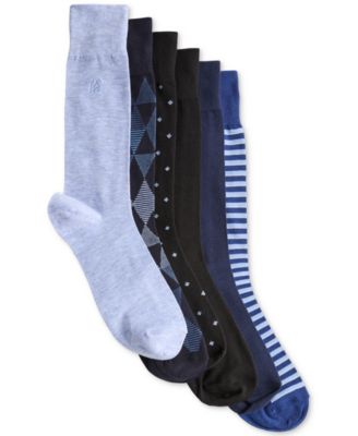 Men's Dress Crew Socks, 6-Piece Set