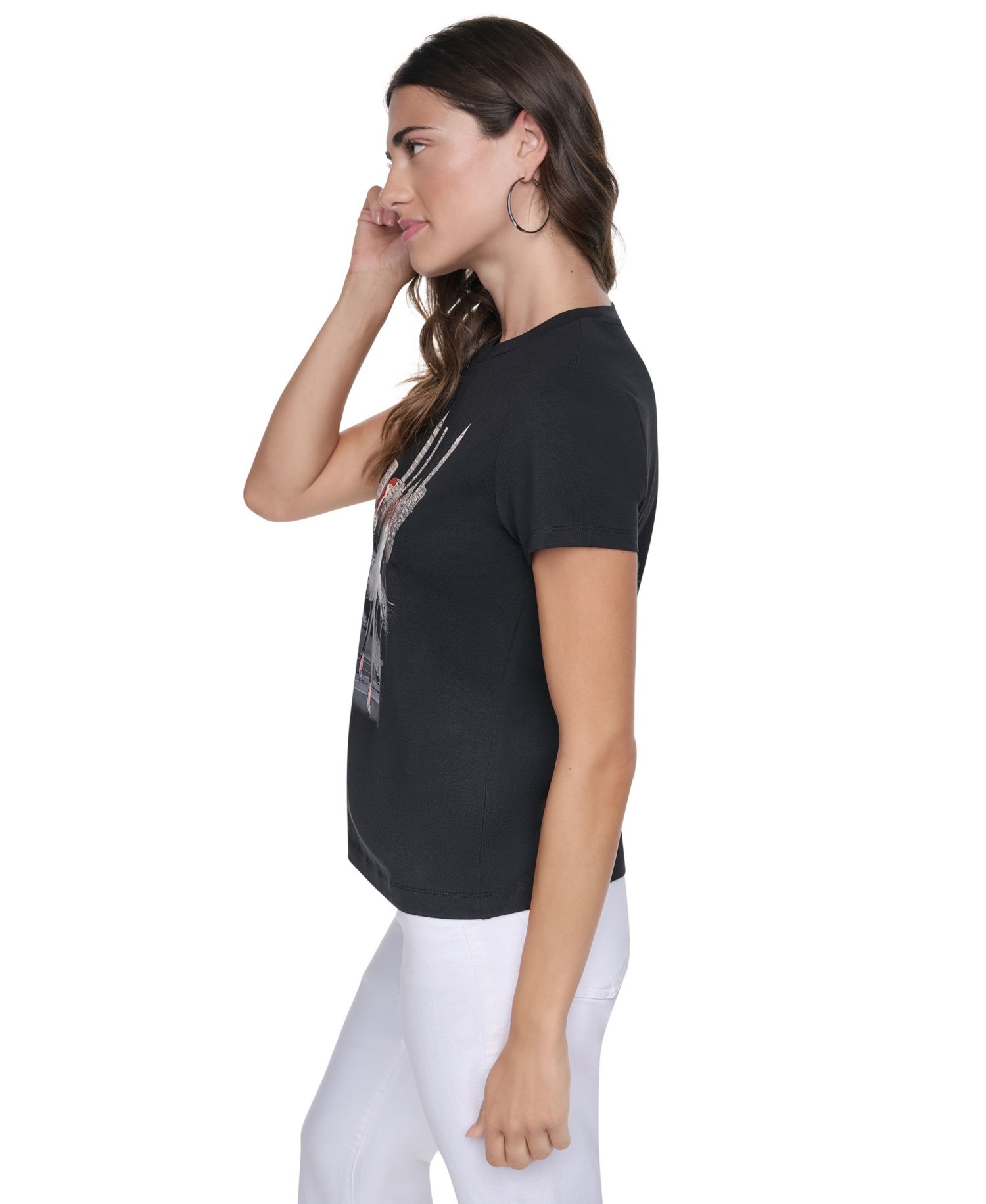 Women's Central Park Steps Conversational Crewneck Short-Sleeve T-Shirt