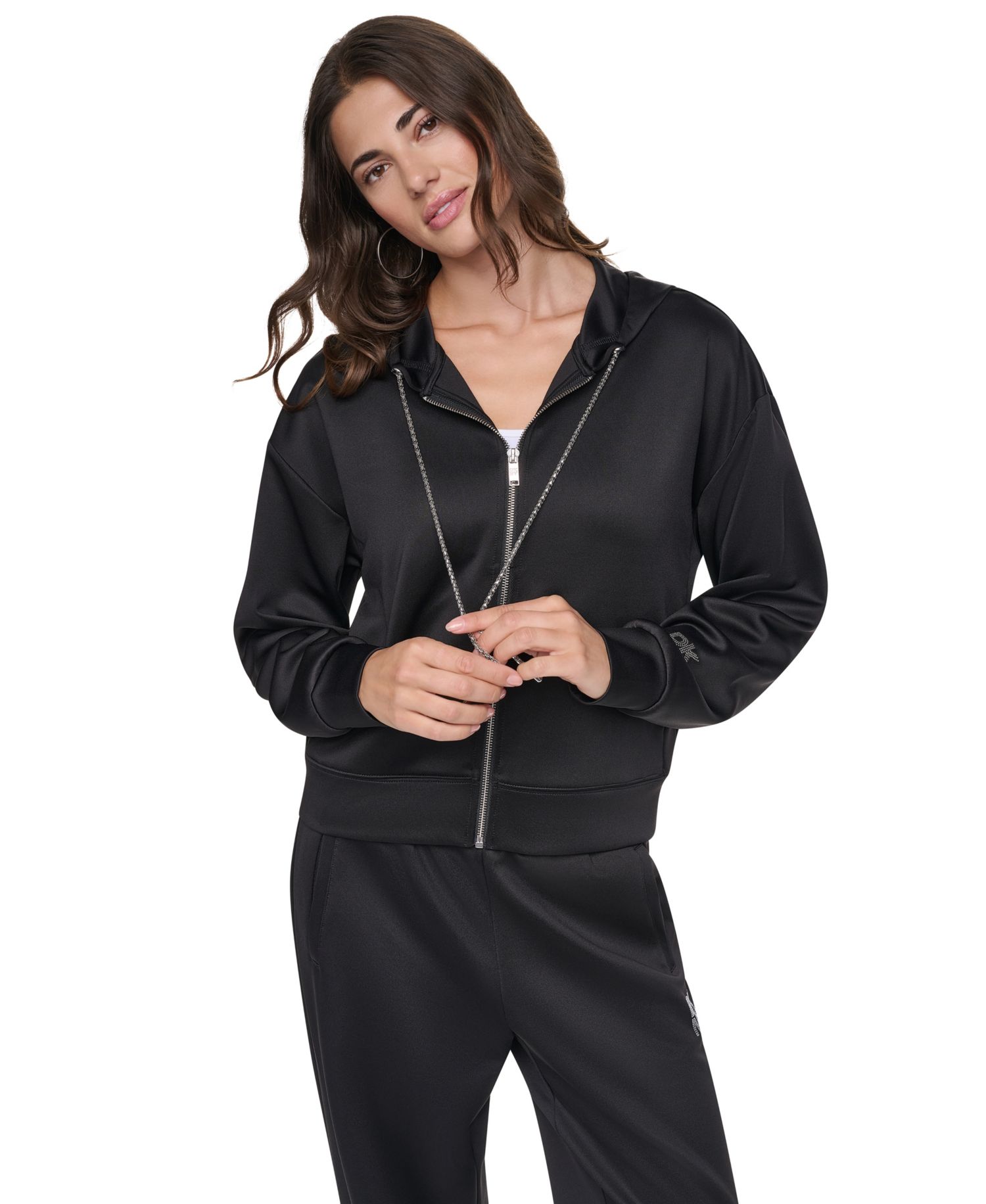 Women's Chain Cord Full Zip Hoodie