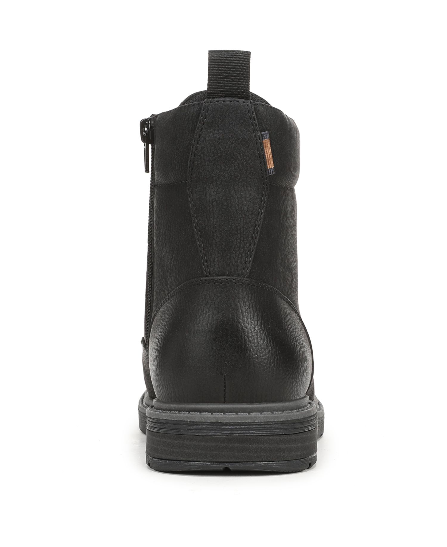 Men's August Lace-Up Round Toe Side Zip Faux Leather Boots