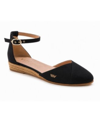 Women's Montroig Canvas Espadrille Flats Ankle Strap