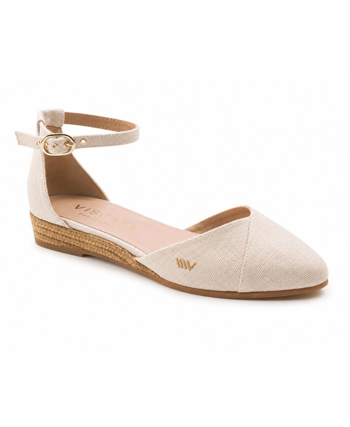 Montroig Canvas Espadrille Flats - Beige