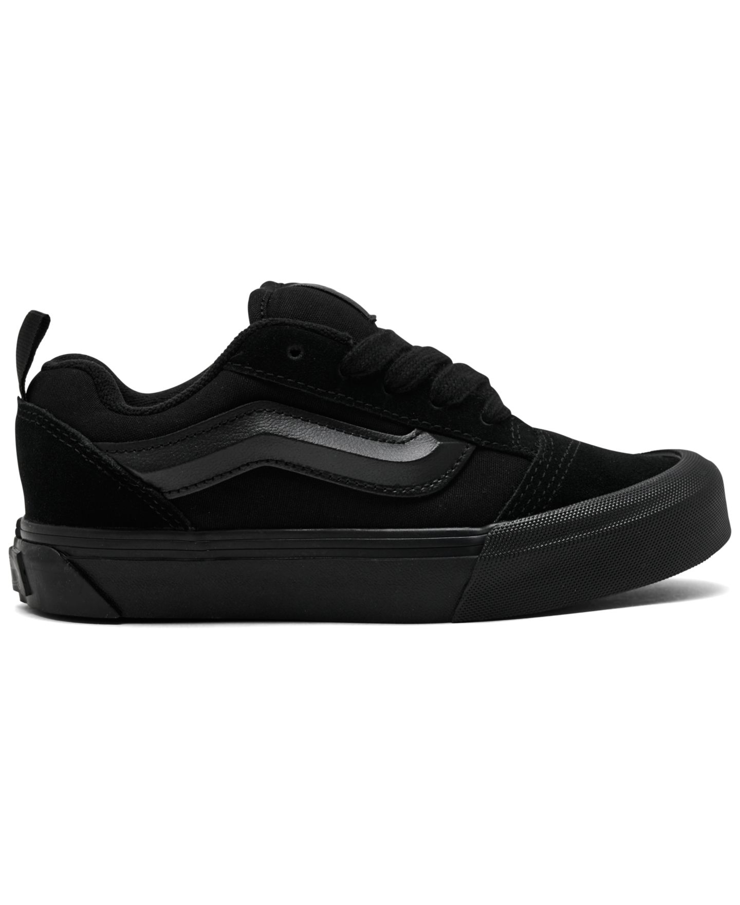 Детские кроссовки Vans Little Boys' and Girls' Knu Skool Low-Top, цвет: Чёрный — фото 2