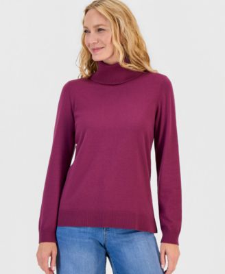 Petite Long-Sleeve Turtleneck Sweater