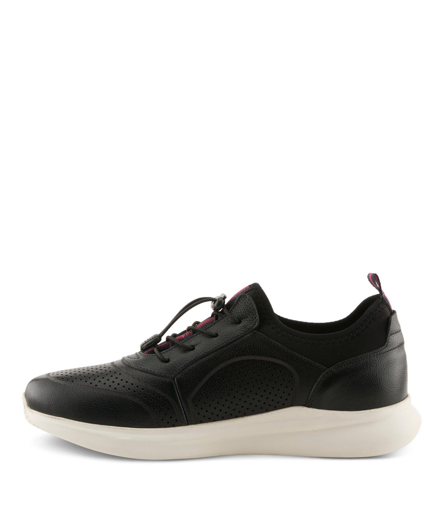 Kriss Men's Fashion Sneaker with Leather Upper