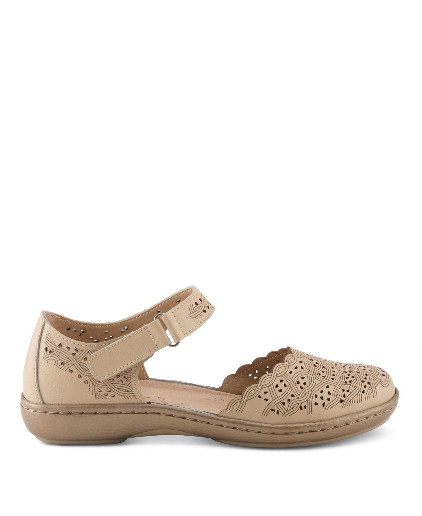 Женские сандалии Spring Step Sabriye Mary Jane with Adjustable Leather Strap, цвет: Бежевый — фото 4