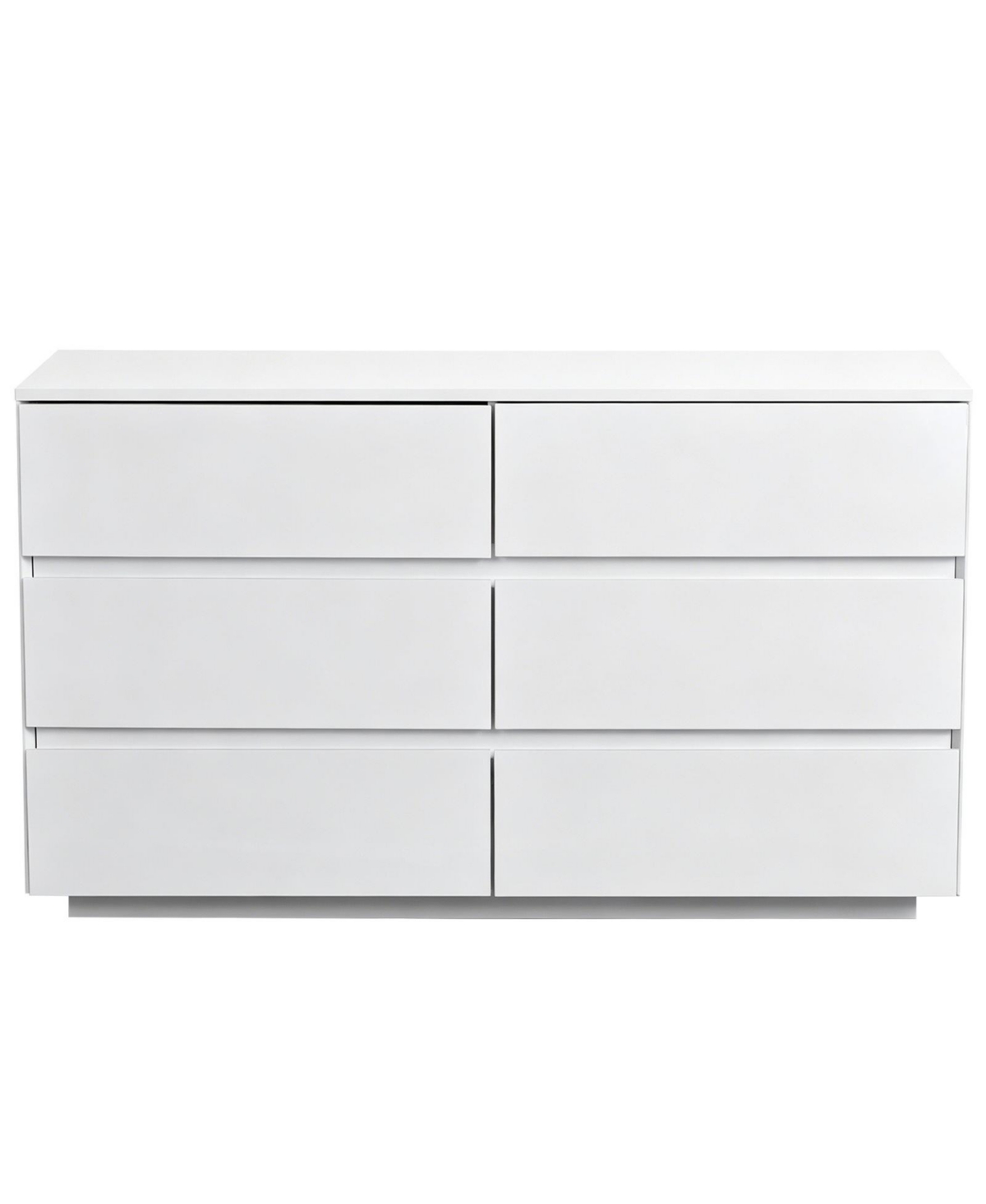 Slickblue 6-Drawer Storage Cabinet with Usb Rgb Led Lights, High-Gloss