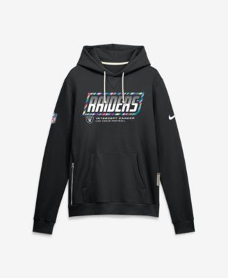 Men's Black Las Vegas Raiders 2026 NFL Cruical Catch Sideline Dri-Fit Pullover Hoodie