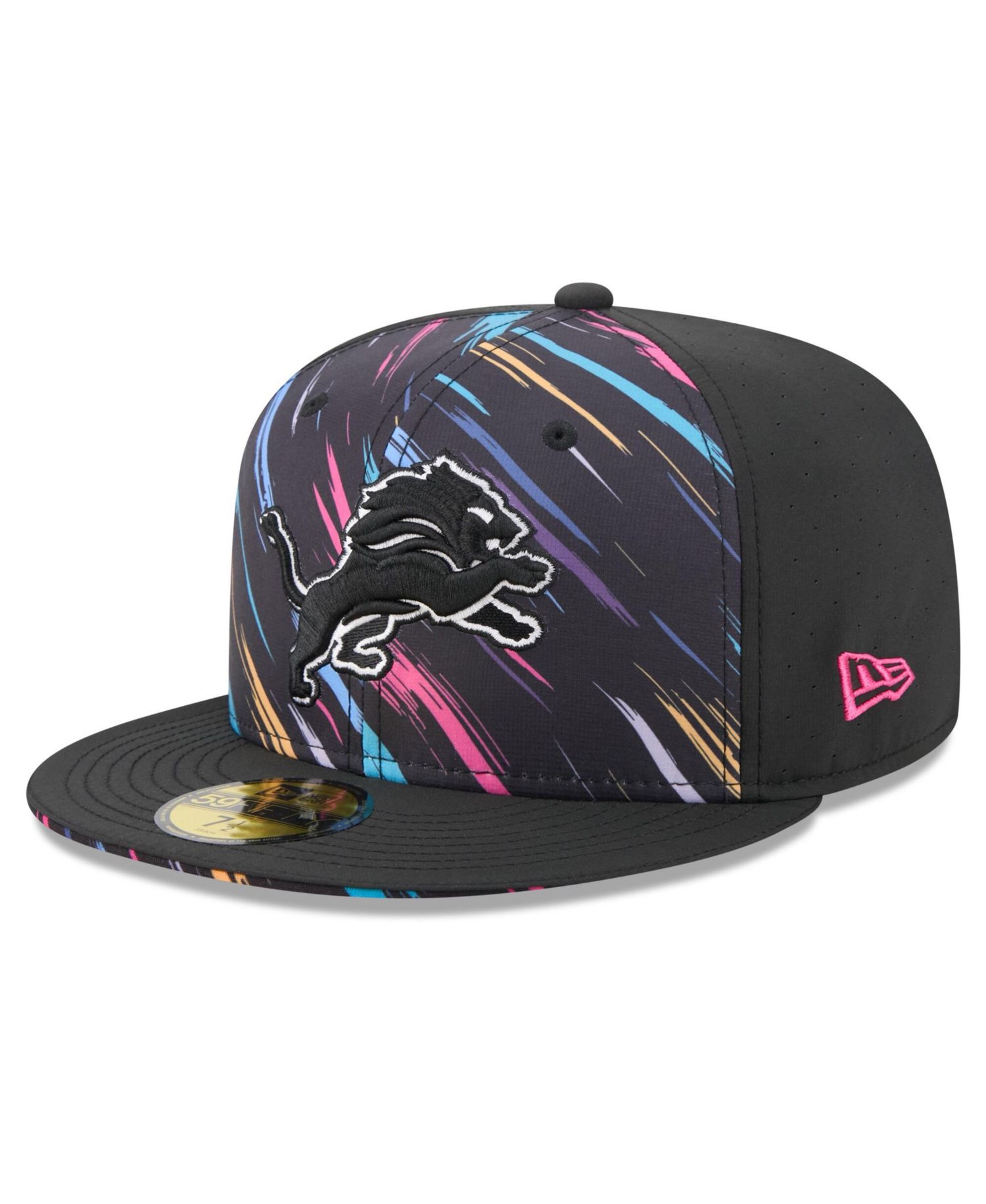 Men's Black Detroit Lions 2026 NFL Cruical Catch 59FIFTY Fitted Hat