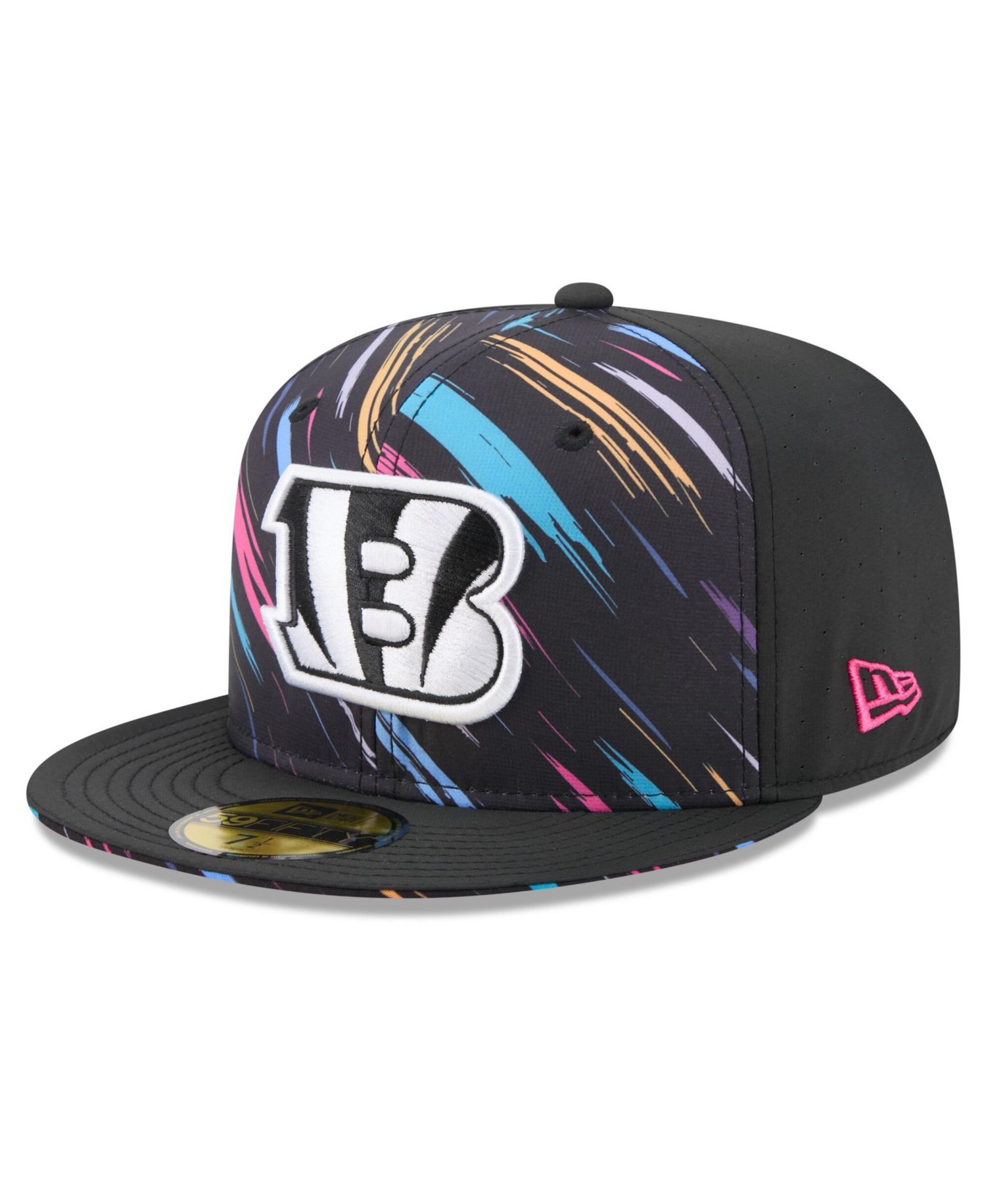 Men's Black Cincinnati Bengals 2026 NFL Cruical Catch 59FIFTY Fitted Hat