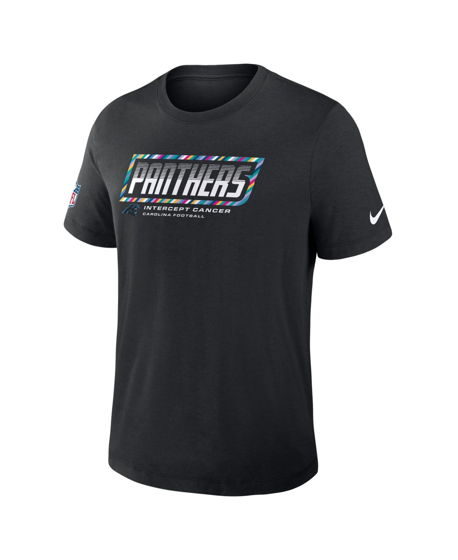 Men's Black Carolina Panthers 2026 NFL Cruical Catch Sideline Dri-Fit T-Shirt